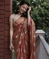 Maroon Cotton Saree | Festival & Ceremony Wear