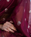Maroon Cotton Saree | Office & Casual Wear