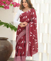 Maroon Cotton Saree | Office & Casual Wear