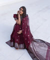 Maroon Cotton Saree | Office & Casual Wear