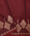 Maroon Jacquard Silk Saree | Bridal & Festive Wear