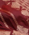 Maroon Jacquard Silk Saree | Bridal & Festive Wear