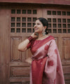 Maroon Jacquard Silk Saree | Ethnic Wear for Women