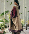 Maroon Jacquard Silk Saree | Festival & Ceremony Wear