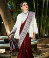 Maroon Jacquard Silk Saree | Wedding & Reception Wear