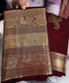 Maroon Kanjivaram Silk Saree | Ethnic Wear for Women