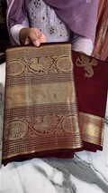 Maroon Kanjivaram Silk Saree | Ethnic Wear for Women