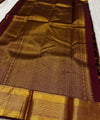 Maroon Kanjivaram Silk Saree | Ethnic Wear for Women
