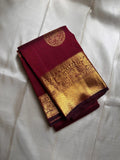 Maroon Kanjivaram Silk Saree | Festival & Ceremony Wear
