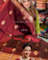 Maroon Kanjivaram Silk Saree | Festival & Ceremony Wear