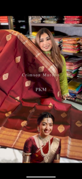 Maroon Kanjivaram Silk Saree | Festival & Ceremony Wear