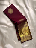 Maroon Kanjivaram Silk Saree | Festival & Ceremony Wear