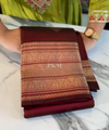 Maroon Kanjivaram Silk Saree | Festival & Ceremony Wear