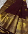 Maroon Kanjivaram Silk Saree | Festival & Ceremony Wear