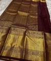 Maroon Kanjivaram Silk Saree | Festival & Ceremony Wear