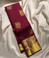 Maroon Kanjivaram Silk Saree | Traditional Wedding Wear
