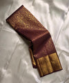 Maroon Kanjivaram Silk Saree | Traditional Wedding Wear