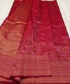 Maroon Kanjivaram Silk Saree | Traditional Wedding Wear