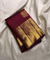 Maroon Kanjivaram Silk Saree | Traditional Wedding Wear