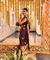 Maroon Kanjivaram Silk Saree | Traditional Zari Weave