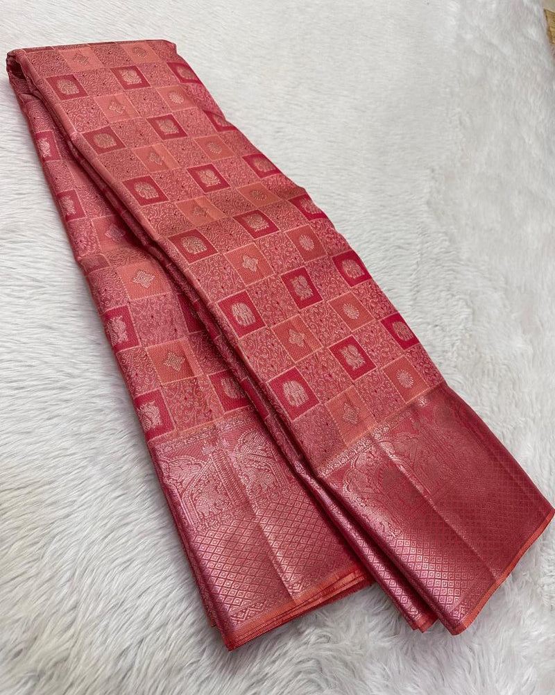 Maroon Kanjivaram Silk Saree | Wedding & Festive Wear