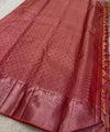 Maroon Kanjivaram Silk Saree | Wedding & Festive Wear