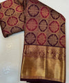 Maroon Kanjivaram Silk Saree | Wedding & Reception Wear
