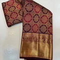 Maroon Kanjivaram Silk Saree | Wedding & Reception Wear
