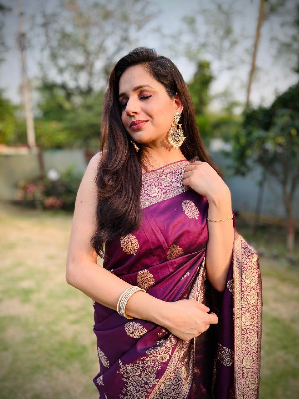 Maroon Paithani Silk Saree | Traditional Wedding Wear
