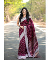 Maroon Paithani Silk Saree | Wedding & Reception Wear