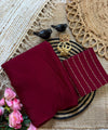 Maroon Rangoli Crush Saree with Sequin Bits Blouse | RD VIAANA