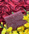 Maroon Satin Bollywood Saree with Moti Work Designer Blouse | RD DIVISHA