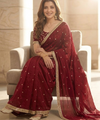 Maroon Silk Saree | Wedding & Festive Wear