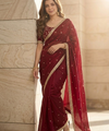Maroon Silk Saree | Wedding & Festive Wear