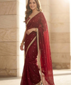 Maroon Silk Saree | Wedding & Festive Wear