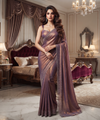 Metallic Bronze Silk Saree | Wedding & Festive Wear