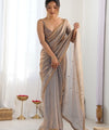 Metallic Space Silk Sequin Embroidery Saree for Party Wear | RD KAVYA