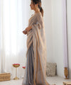 Metallic Space Silk Sequin Embroidery Saree for Party Wear | RD KAVYA