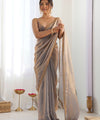 Metallic Space Silk Sequin Embroidery Saree for Party Wear | RD KAVYA