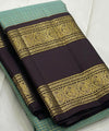Mint Green Kanjivaram Silk Saree | Festive & Party Wear
