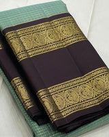 Mint Green Kanjivaram Silk Saree | Festive & Party Wear
