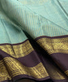 Mint Green Kanjivaram Silk Saree | Festive & Party Wear