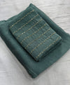 Mint Green Rangoli Crush Saree with Sequin Bits Blouse | RD VIAANA