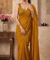 Mustard Bollywood Designer Saree | Party & Festive Wear