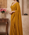 Mustard Bollywood Designer Saree | Party & Festive Wear