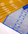 Mustard Yellow Banarasi Silk Saree | Festive & Party Wear