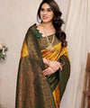 Mustard Yellow Jacquard Silk Saree | Ethnic Wear for Women