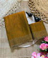 Mustard Yellow Silk Saree | Wedding & Festive Wear