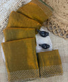 Mustard Yellow Silk Saree | Wedding & Festive Wear