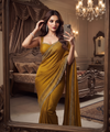 Mustard Yellow Silk Saree | Wedding & Festive Wear